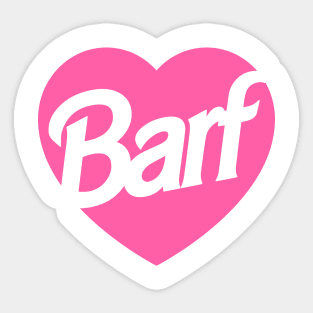 Barf Heart T-Shirt Sticker